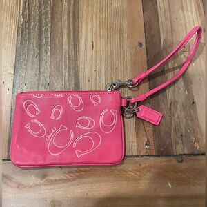 Coach Pink Wristlet